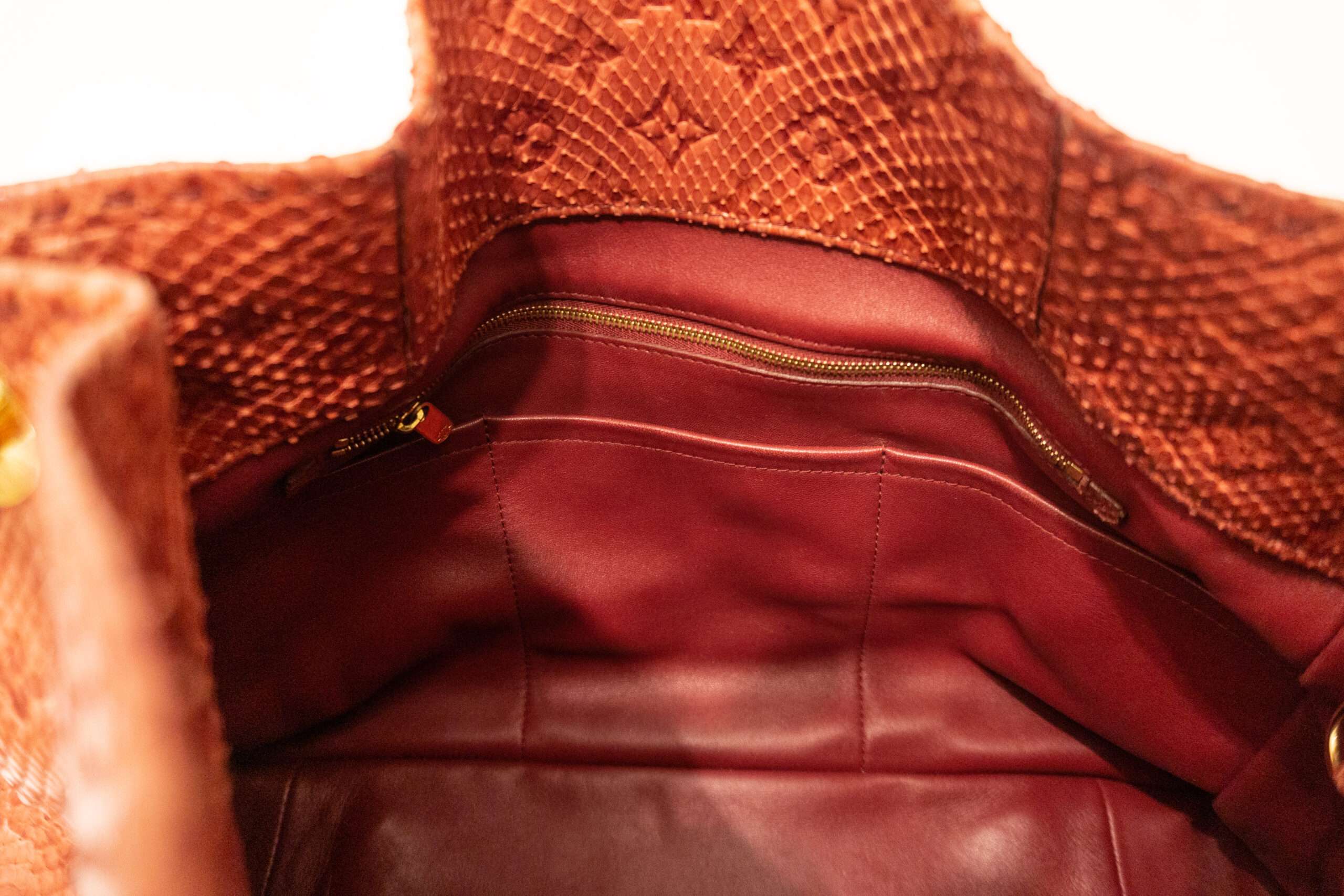 Louis Vuitton Shopper Braun Rot