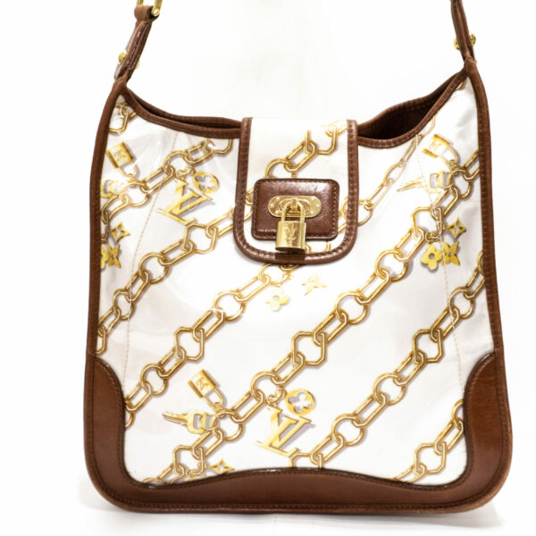 Louis Vuitton Tasche Mussette Monogram Charms weiß