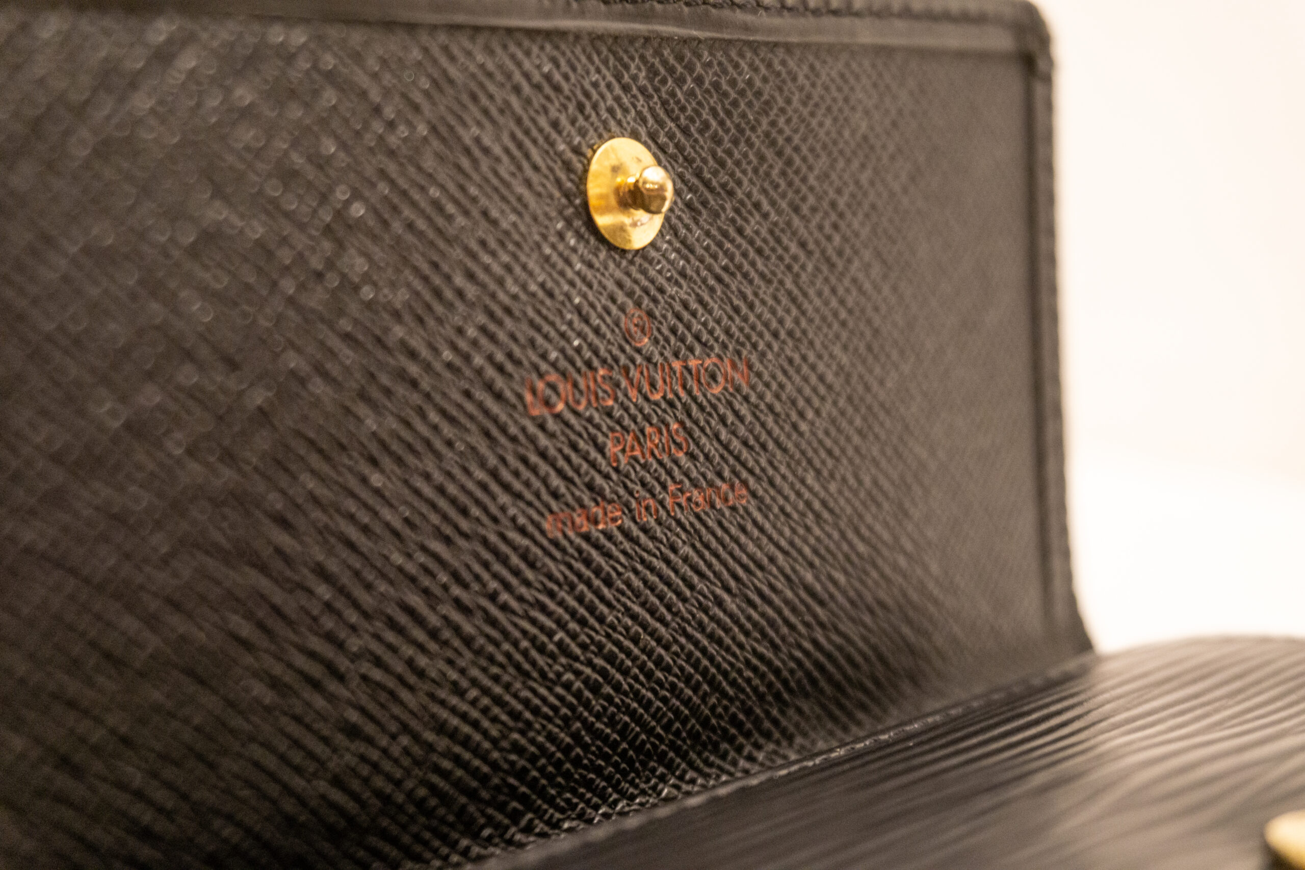 Louis Vuitton Geldbörse Elise Epi Leder Schwarz – Luxus Store