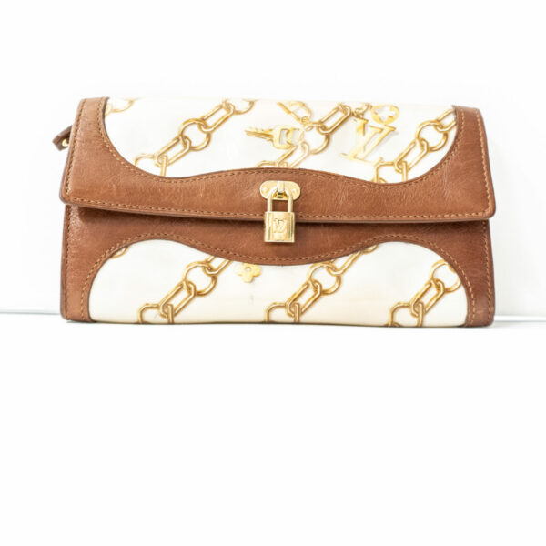 Louis Vuitton Geldbörse Monogram Charms weiß