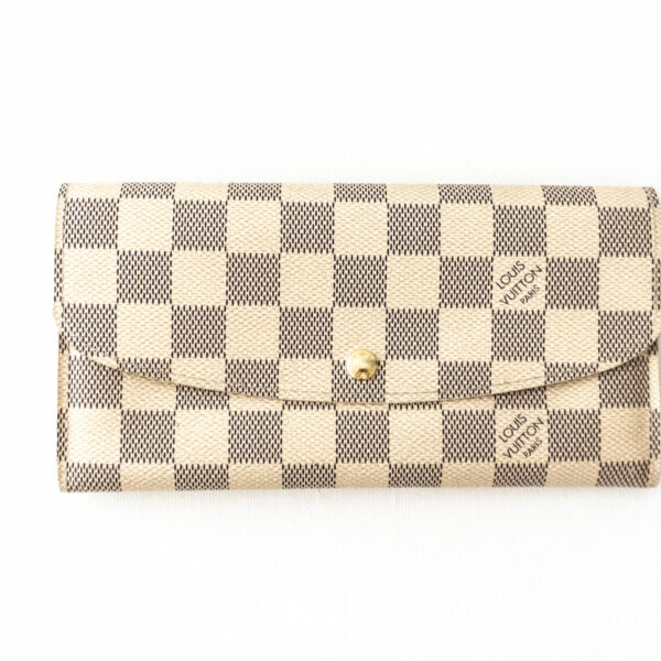 Louis Vuitton Geldbörse Damier Azur beige