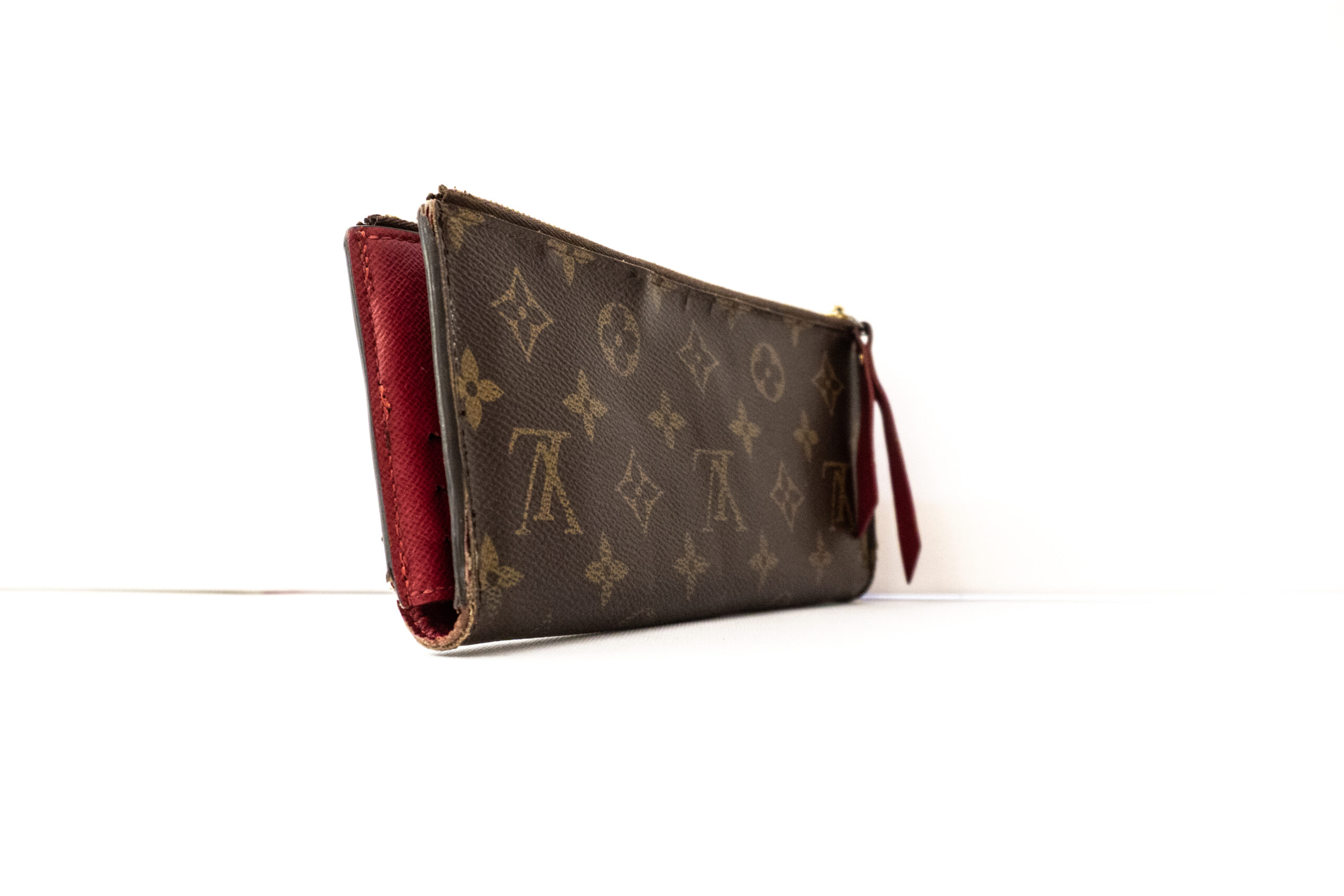 Louis Vuitton Geldbörse Monogram Canvas weinrot – Luxus Store