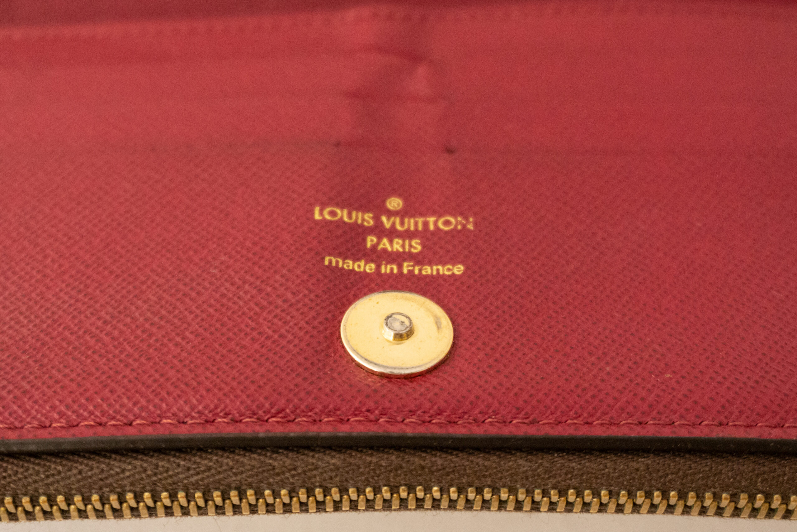 Louis Vuitton Geldbörse Monogram Canvas weinrot – Luxus Store