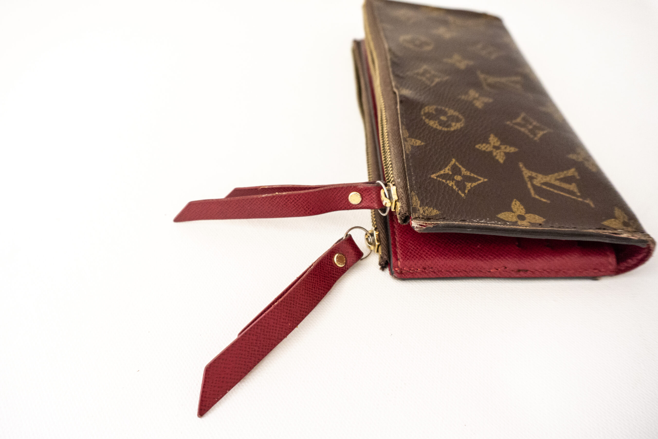 Louis Vuitton Geldbörse Monogram Canvas weinrot – Luxus Store