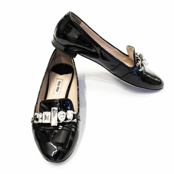 Miu Miu Schuhe Loafer Schwarz Gr.36 1/2