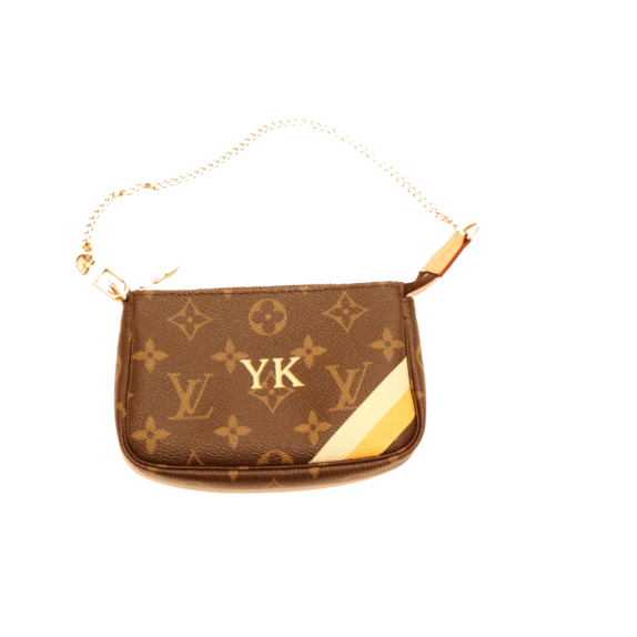 Louis Vuitton Mini Pochette Mon Monogram YK gelb / weiß