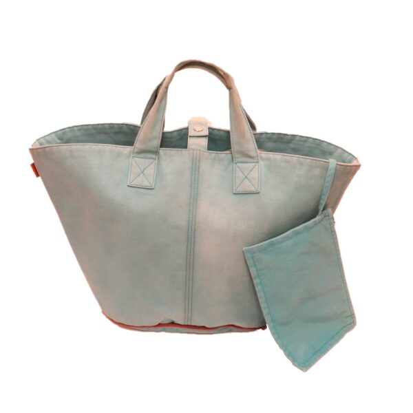 Hermes Tasche Panier de Plage Blau