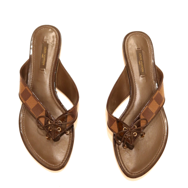 Louis Vuitton Sandalen Damier ebene 37