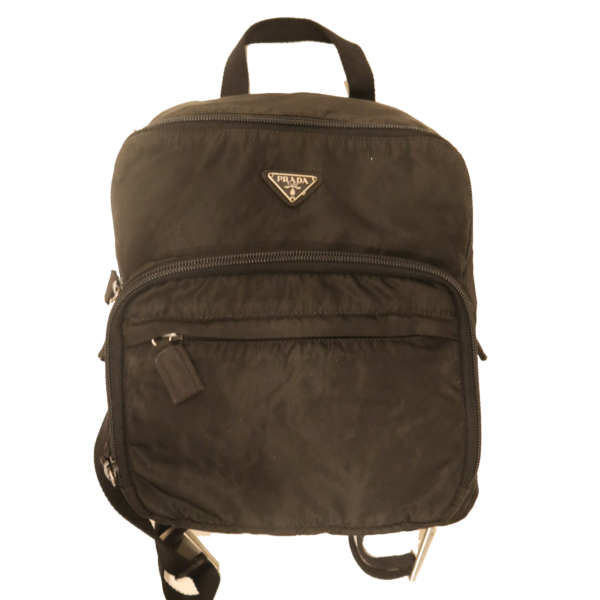 Prada Rucksack Nylon Canvas Schwarz