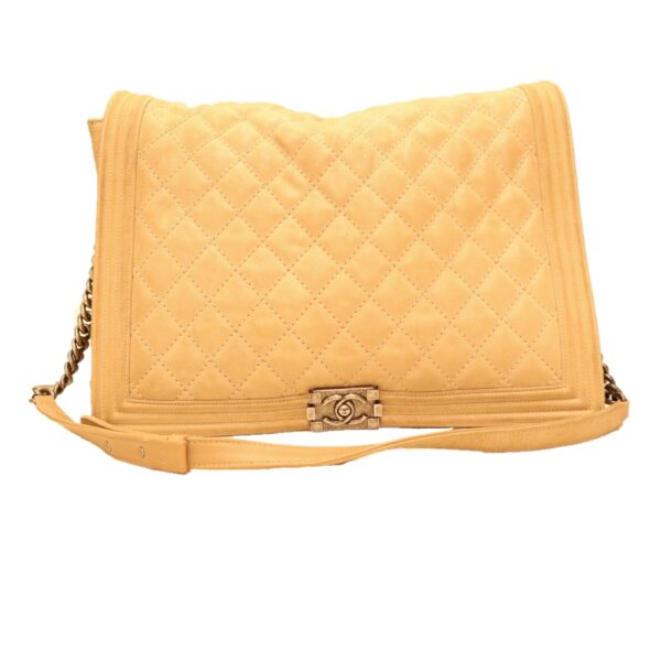 Chanel Tasche Rauleder Beige