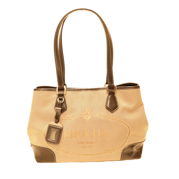 Prada Tasche beige schwarz