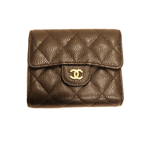 Chanel Geldbörse Caviar Leder schwarz