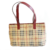 Burberry Tasche Haymarket Check Beige Rot