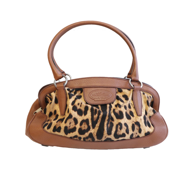 Dolce & Gabbana Tasche Cougar Leopardenprint Braun