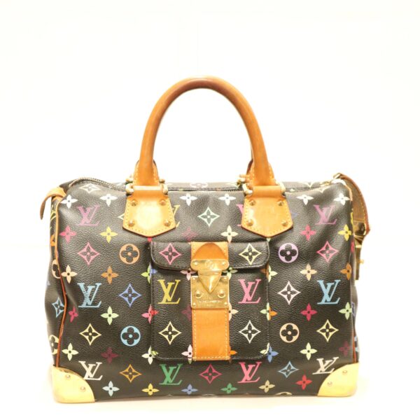 Louis Vuitton Tasche Speedy 30 Monogram Multicolor schwarz