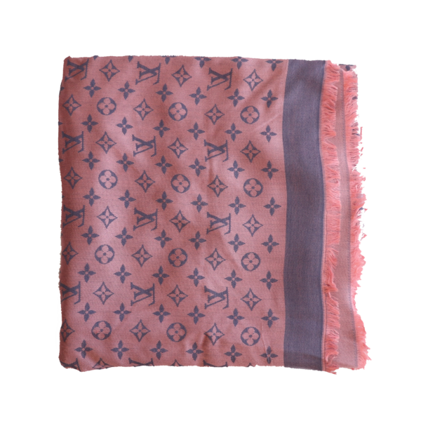 Louis Vuitton Tuch Monogram Rosa/Blau