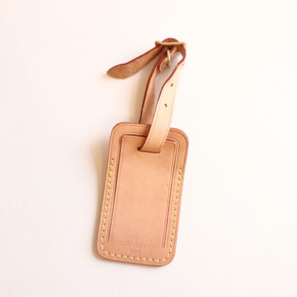 Louis Vuitton Adressanhänger VVN Leder Beige