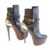 Louboutin Stiefel Leder Schwarz Gr. 39