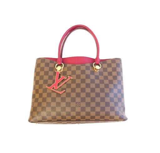 Louis Vuitton Tasche Riverside Damier Ebene braun / rot