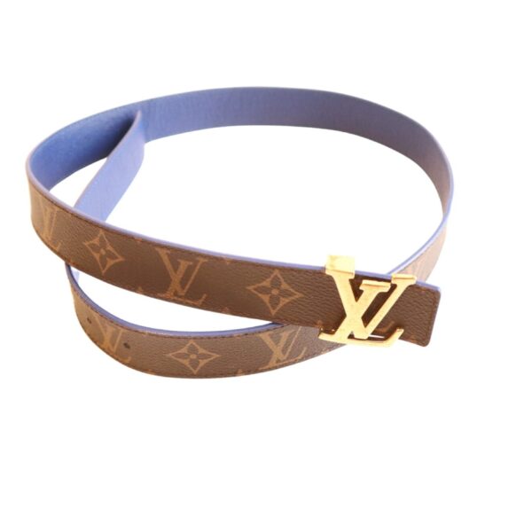 Louis Vuitton Wendegürtel Monogram Canvas braun / blau