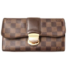Louis Vuitton Geldbörse Portefeuille Sistina Damier Ebene braun