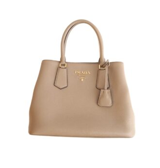 Prada Handtasche grau / beige