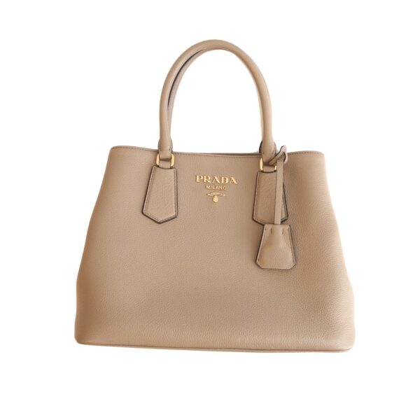 Prada Handtasche grau / beige