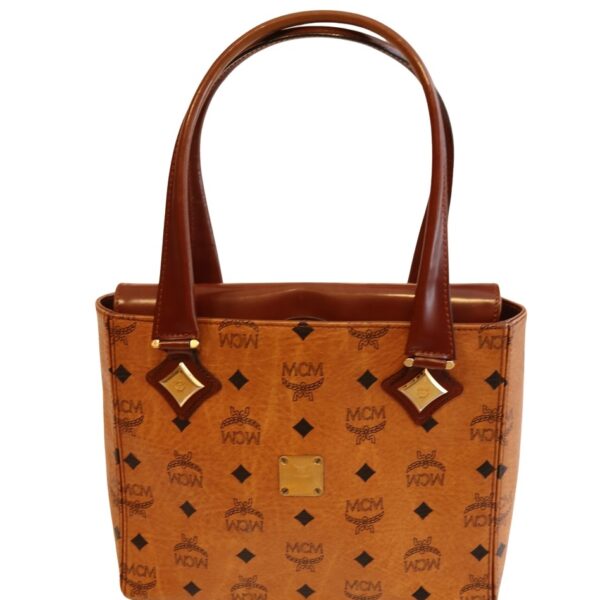 MCM Handtasche Monogram Visetos braun / cognac / schwarz